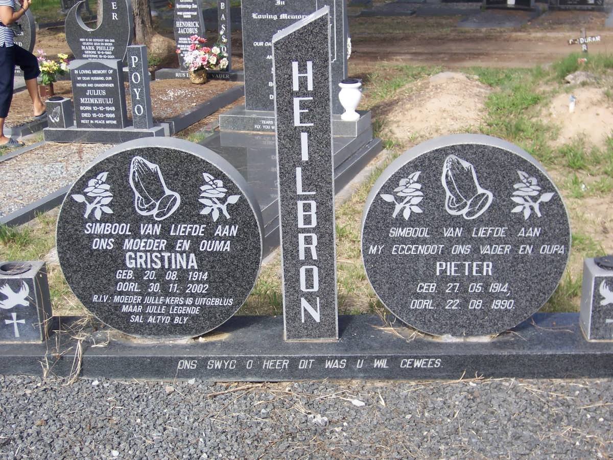 HEILBRON Pieter 1914-1990 &amp; Gristina 1914-2002