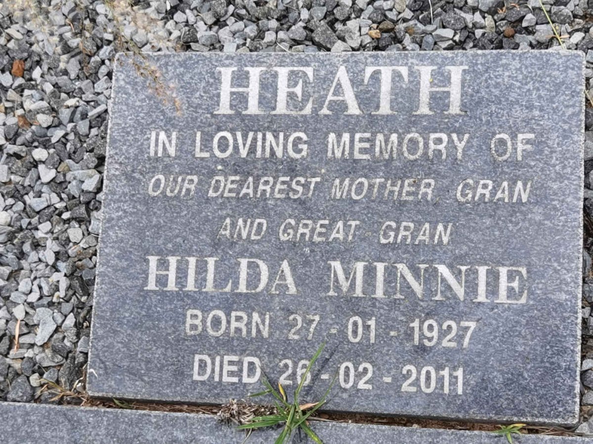 HEATH Hilda Minnie 1927-2011