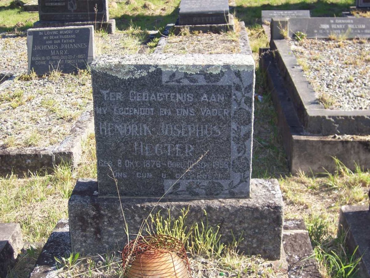 HEGTER Hendrik Josephus 1876-1958