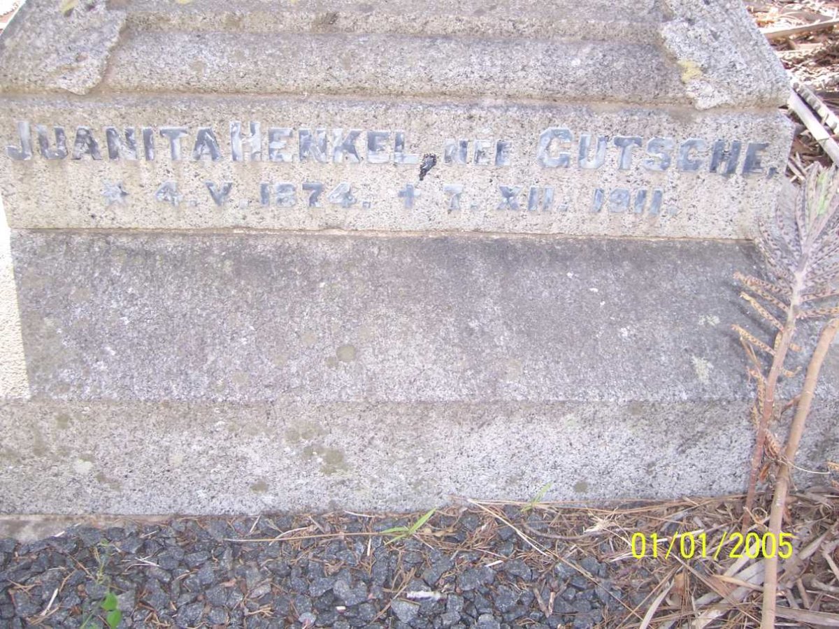 HENKEL Juanita nee GUTSCHE 1874-1911