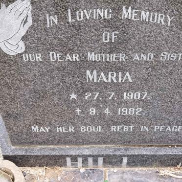 HILL Maria 1907-1982