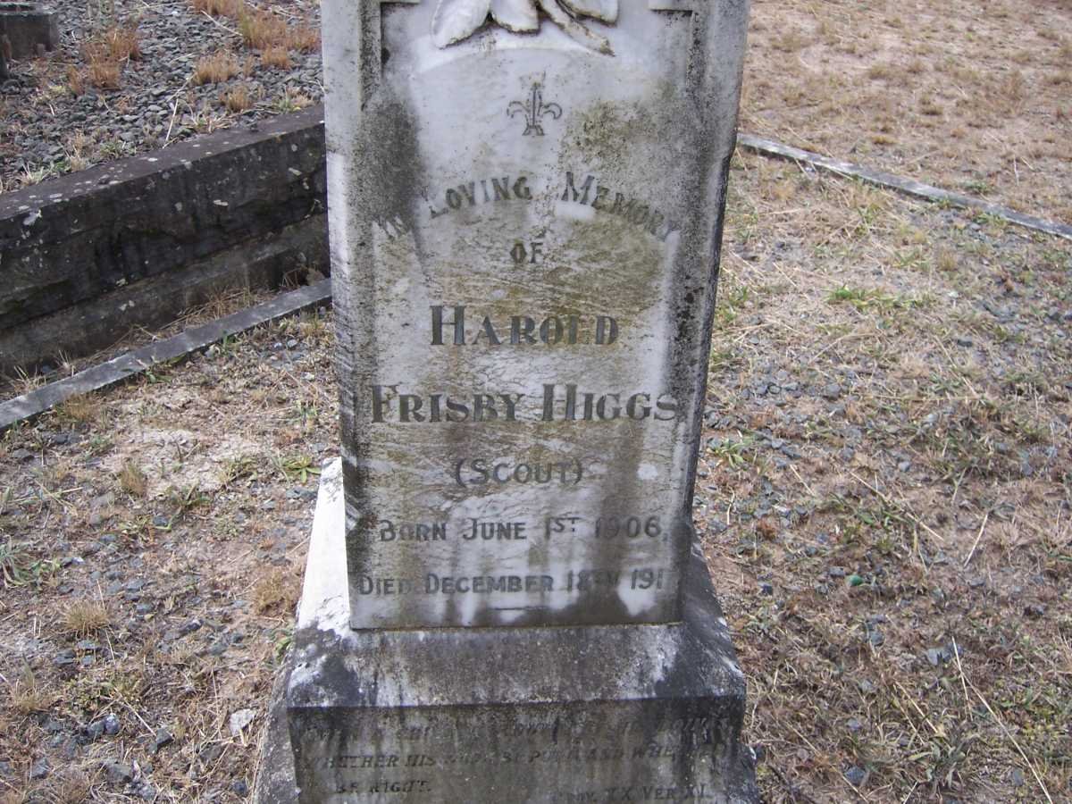 HIGGS Harold Frisby 1906-1917