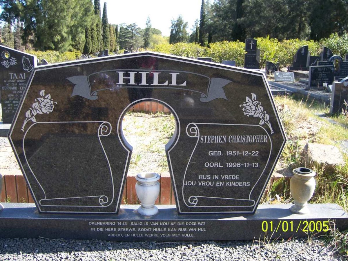 HILL Stephen Christopher 1951-1996