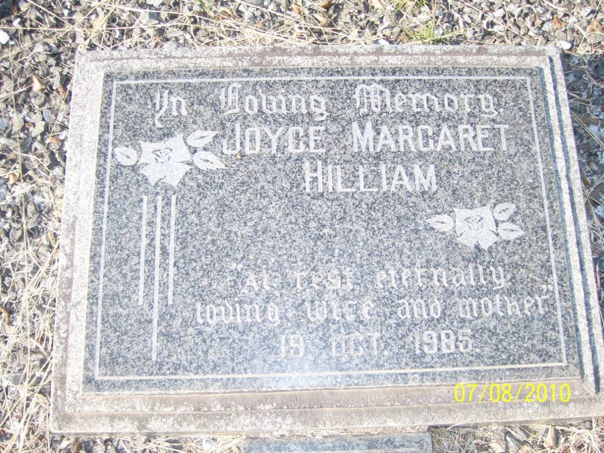 HILLIAM Joyce Margaret -1985