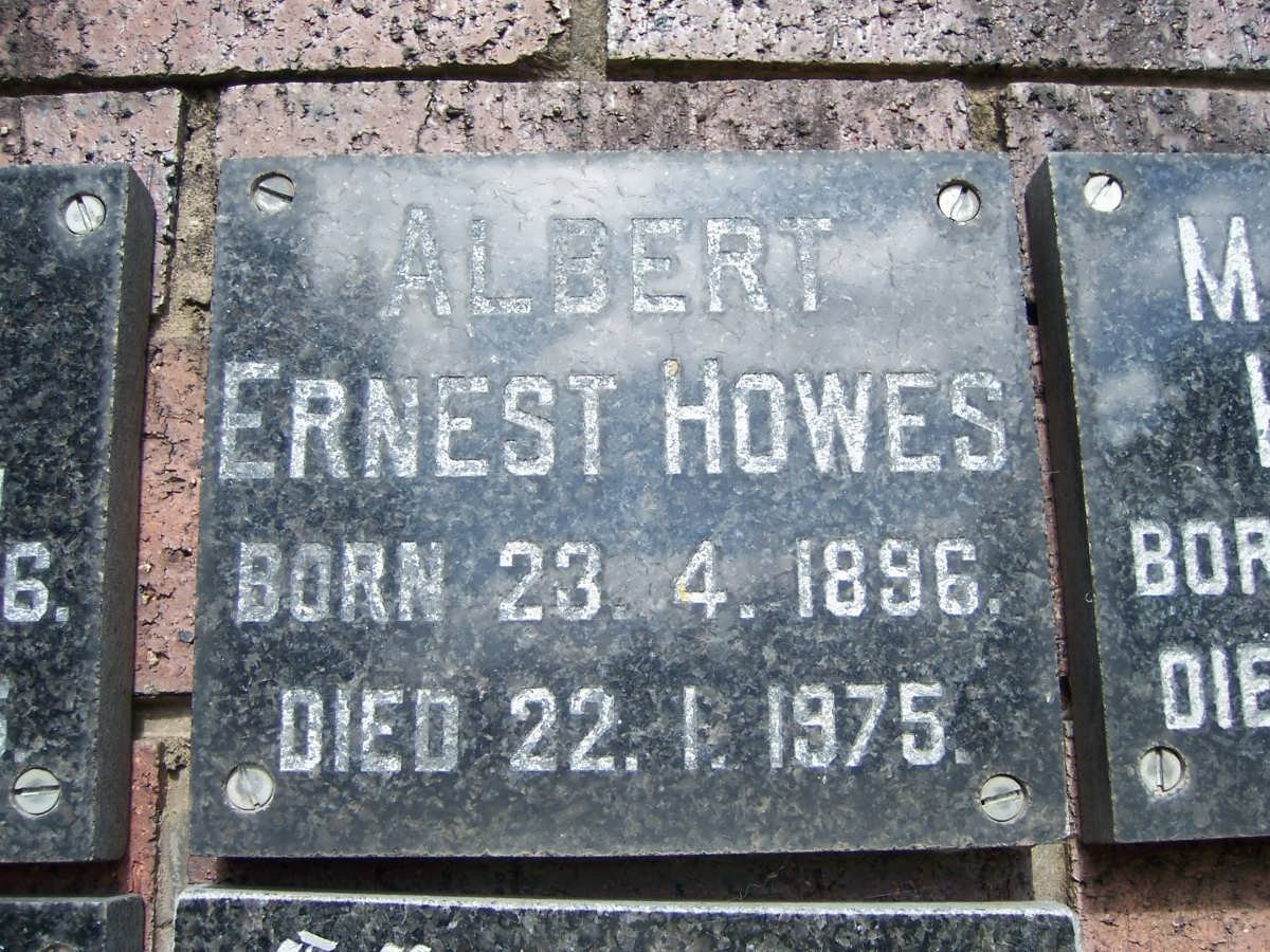 HOWES Albert Ernest 1896-1975