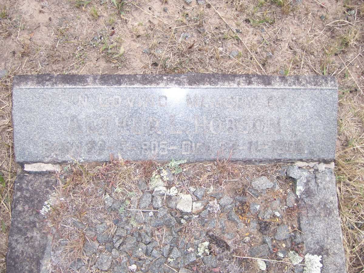 HOBSON Arthur L. 1905-1906