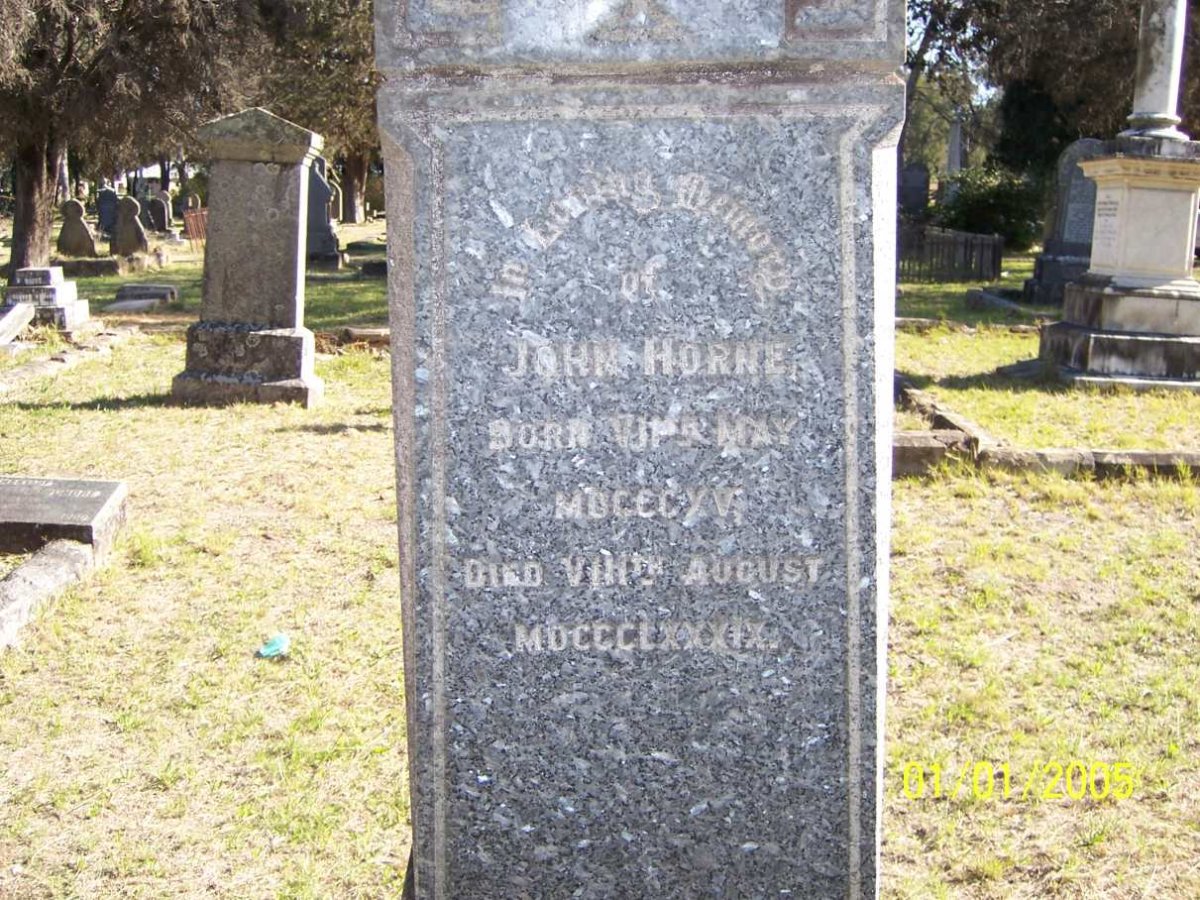 HORNE John 1815-1889
