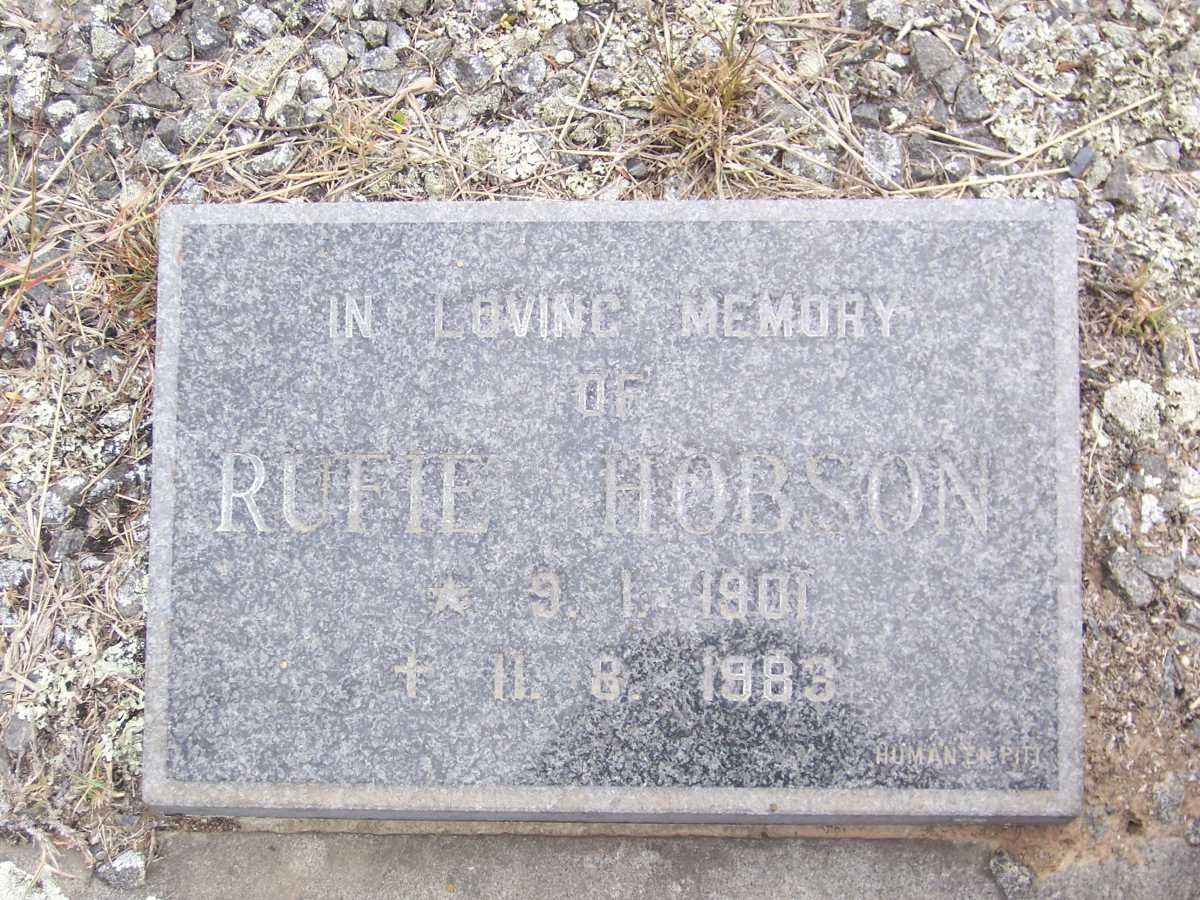 HOBSON Rufie 1901-1983