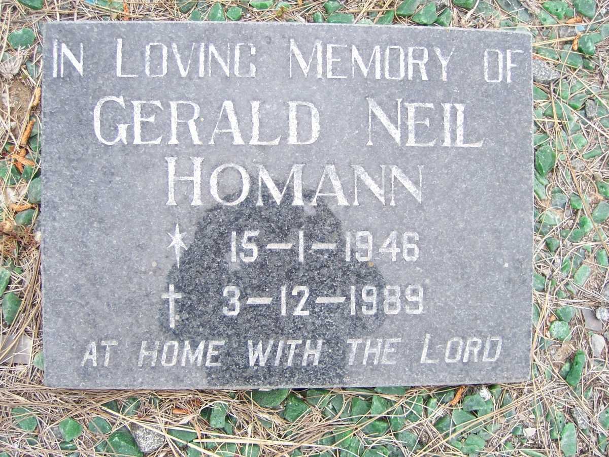 HOMANN Gerald Neil 1946-1989