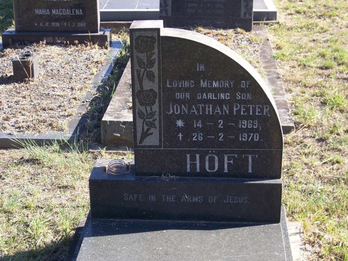 HOFT Jonathan Peter 1969-1970
