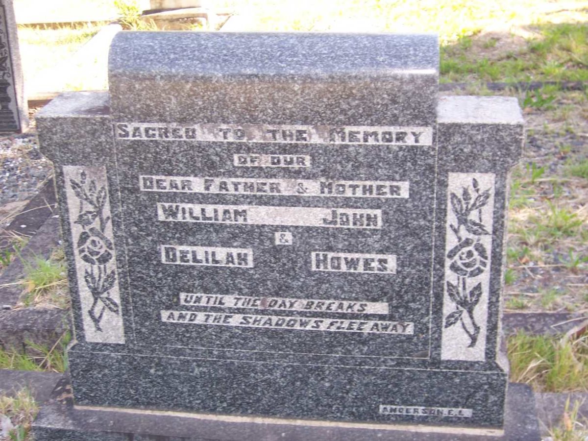 HOWES William John & Delilah 