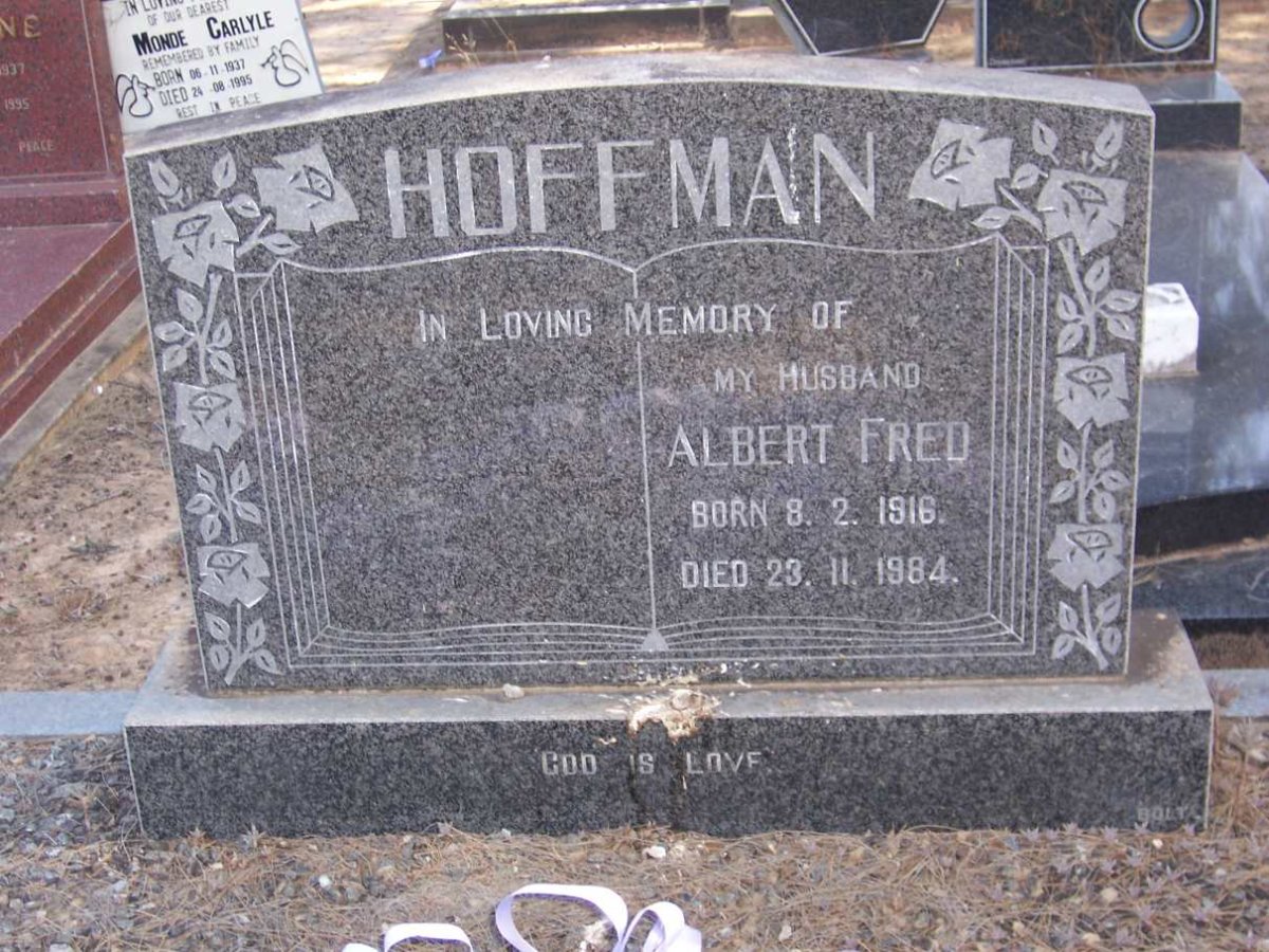 HOFFMAN Albert Fred 1916-1984