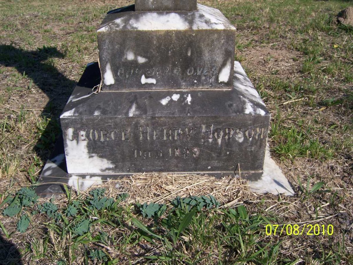 HOBSON George Henry -1889