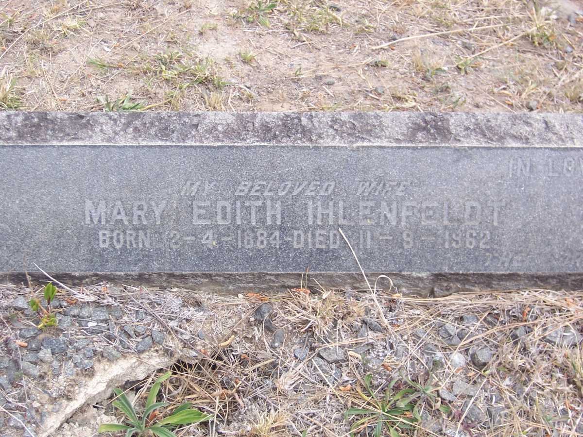 IHLENFELDT Mary Edith 1884-1962