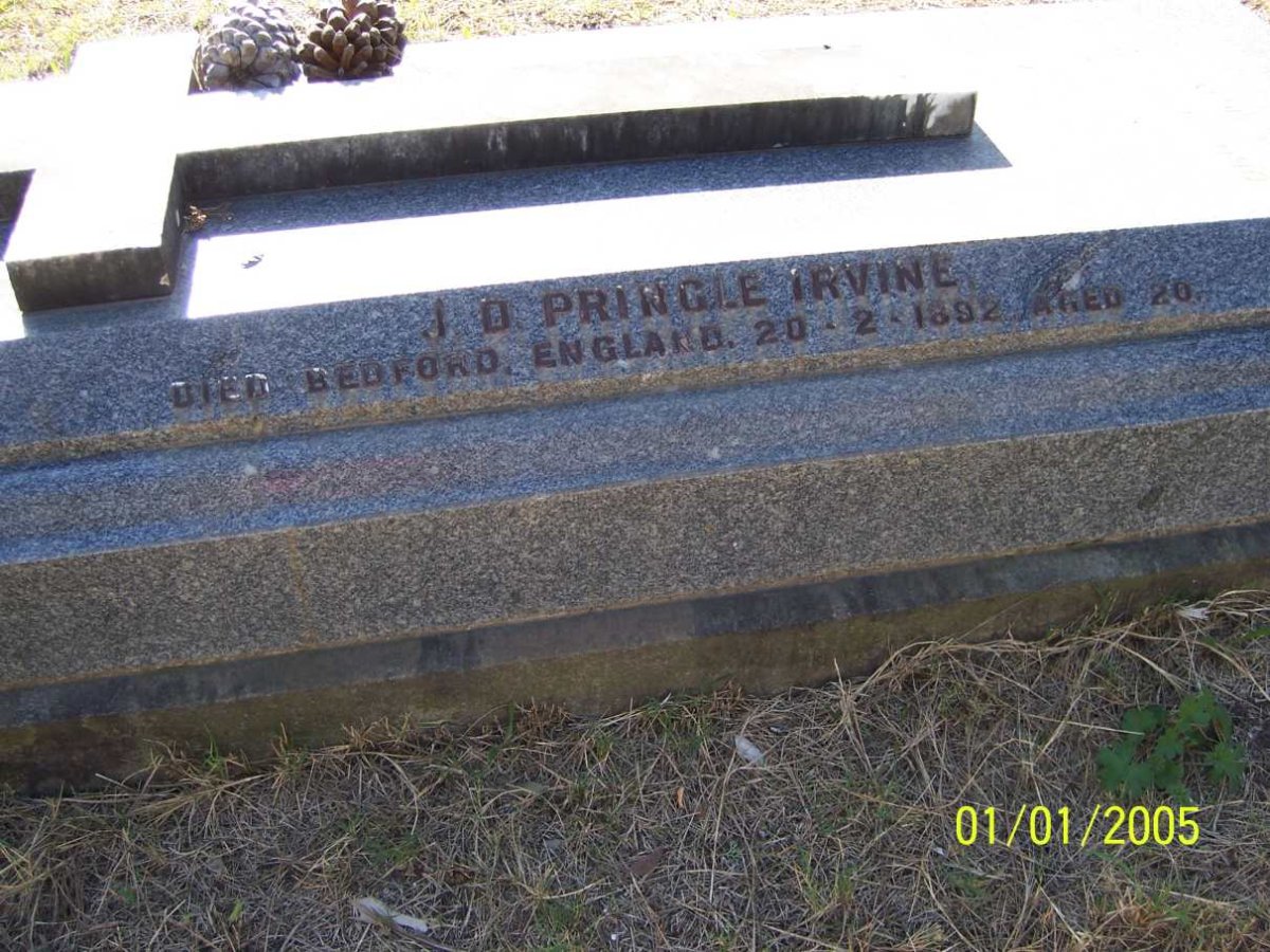 IRVINE J.D. Pringle -1892