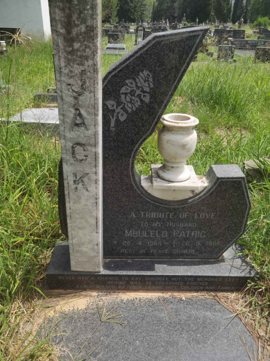 JACK Mbulelo Patric 1964-1996