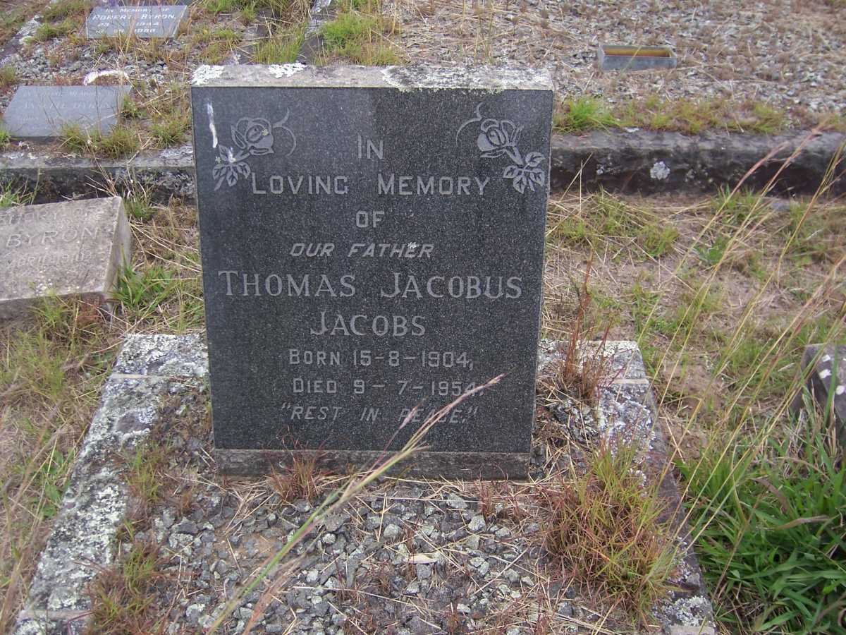 JACOBS Thomas Jacobus 1904-1954