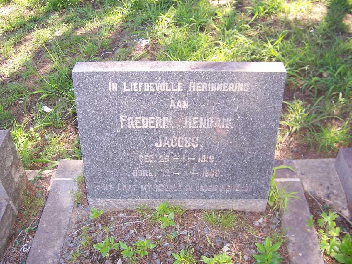 JACOBS Frederik Hendrik 1919-1969