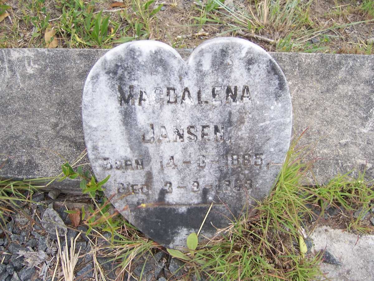 JANSEN Magdalena 1885-1969