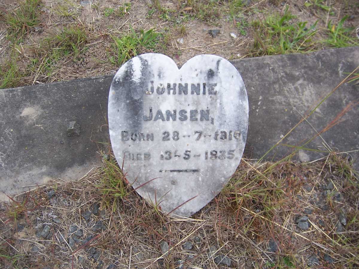 JANSEN Johnnie 1810-1835