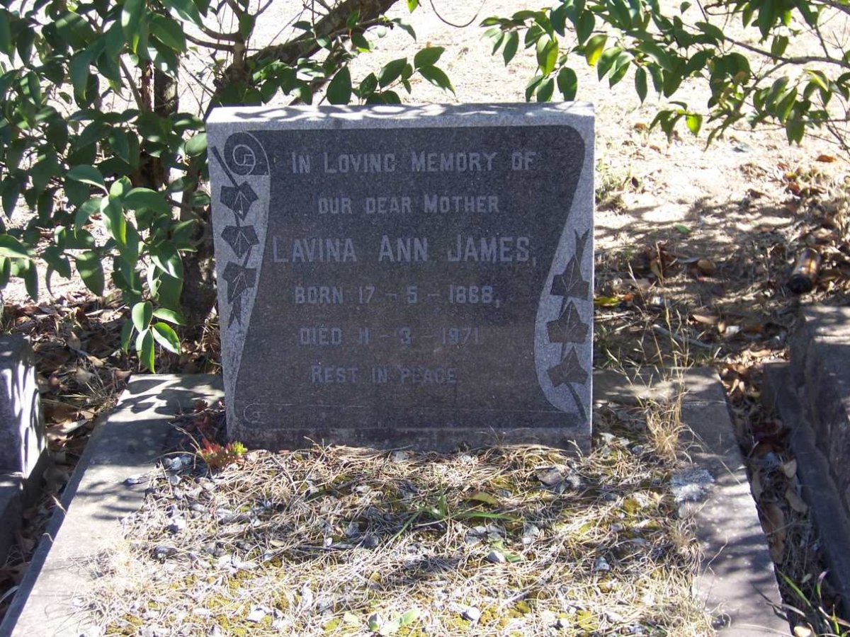 JAMES Lavina Ann 1868-1971