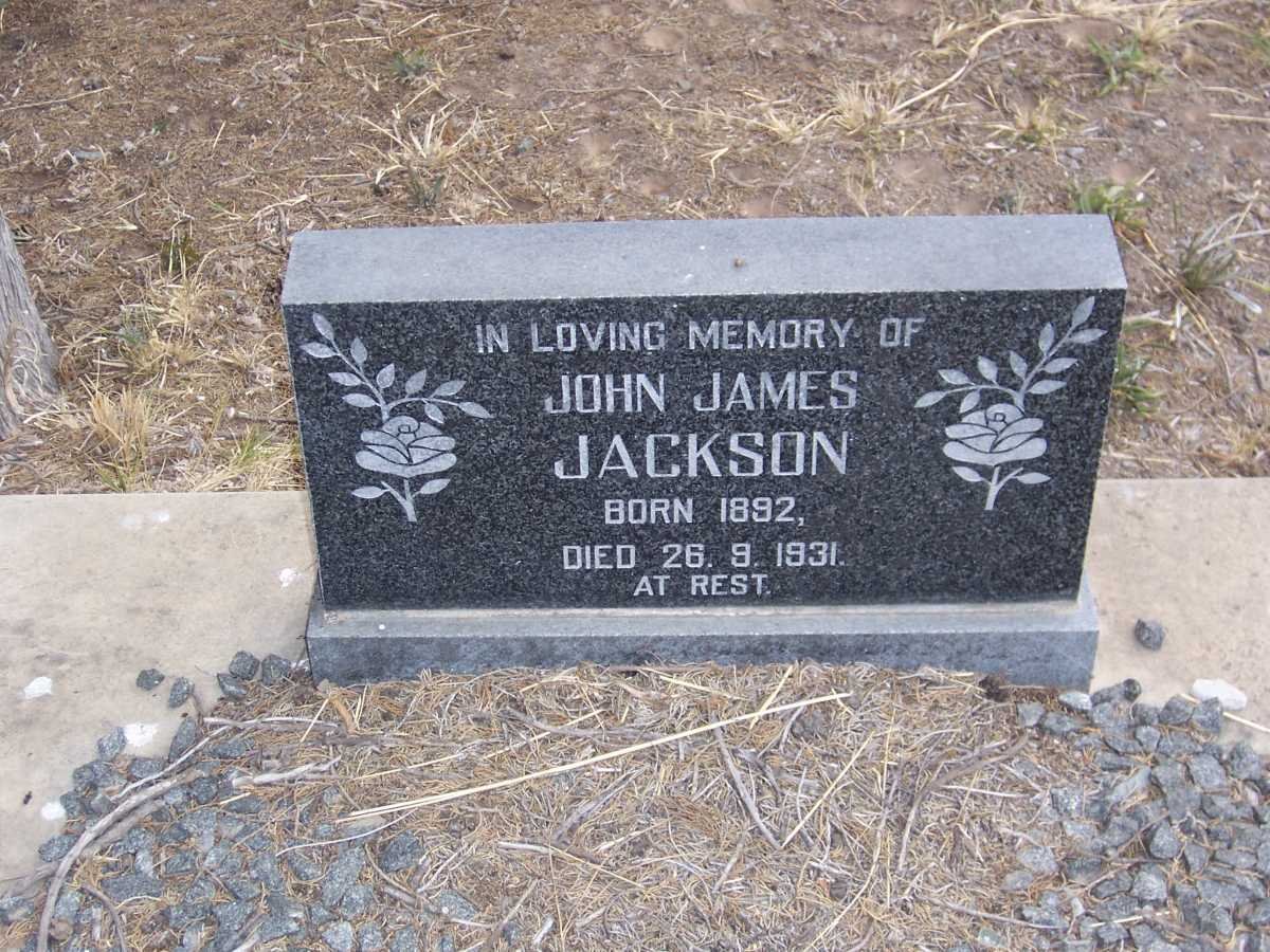 JACKSON John James 1892-1931