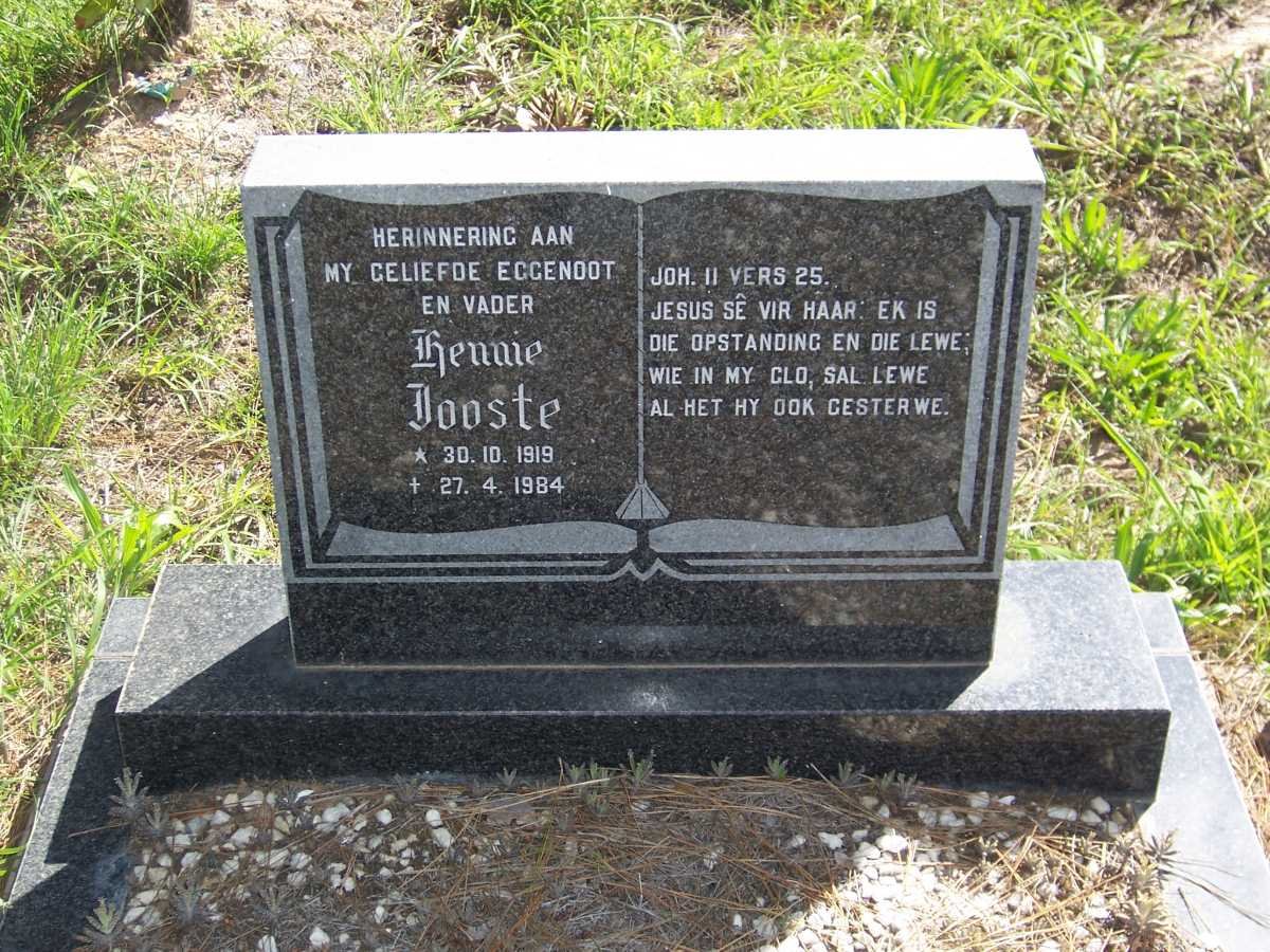 JOOSTE Hennie 1919-1984