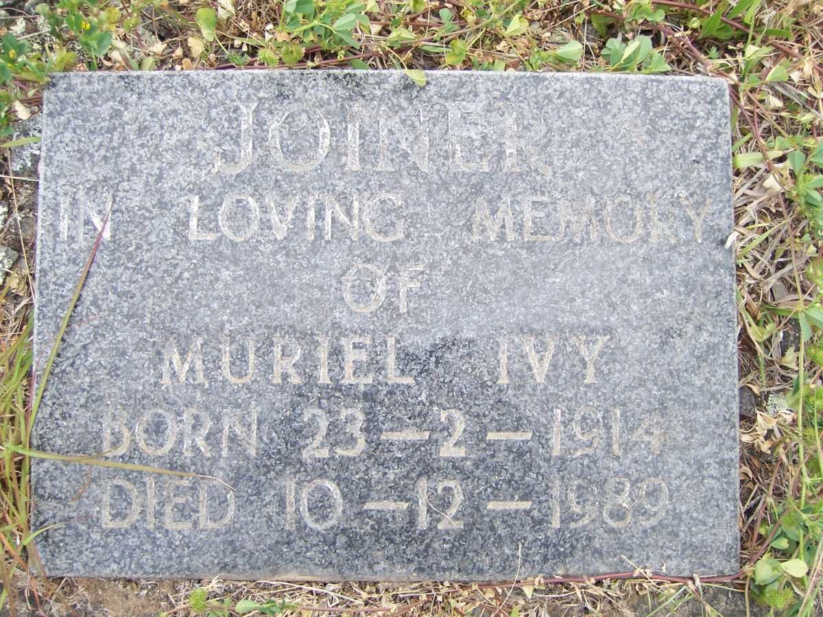 JOINER Muriel Ivy 1914-1989
