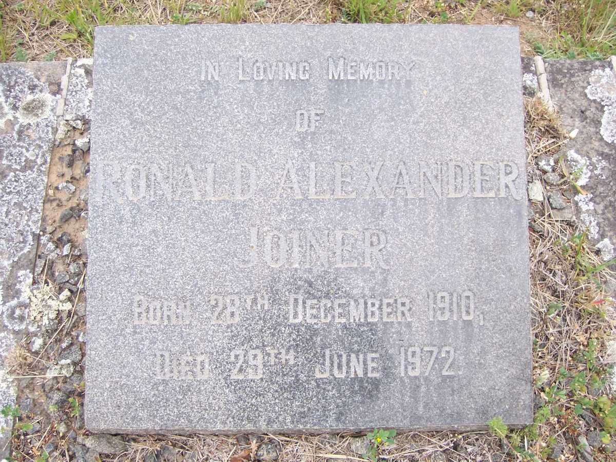 JOINER Ronald Alexander 1910-1972