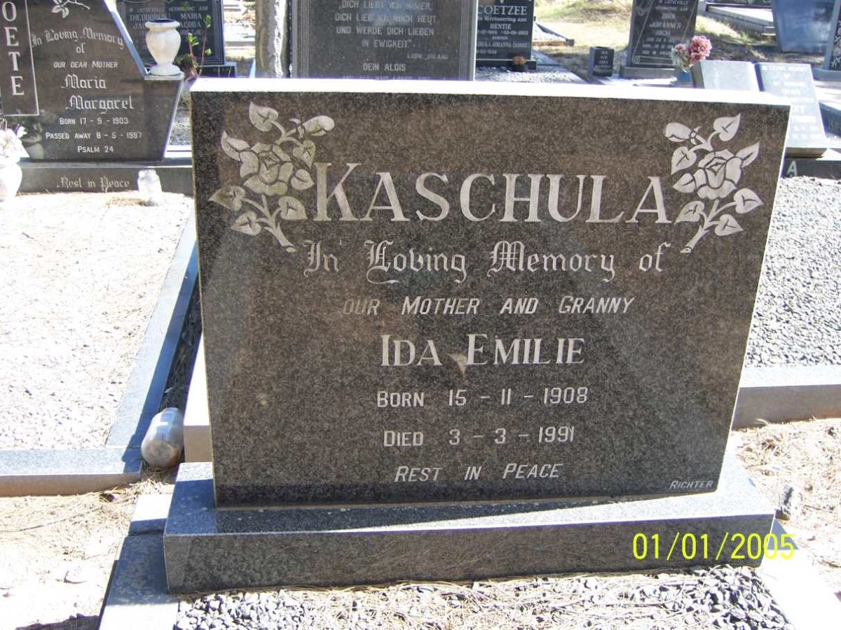 KASCHULA Ida Emily 1908-1991