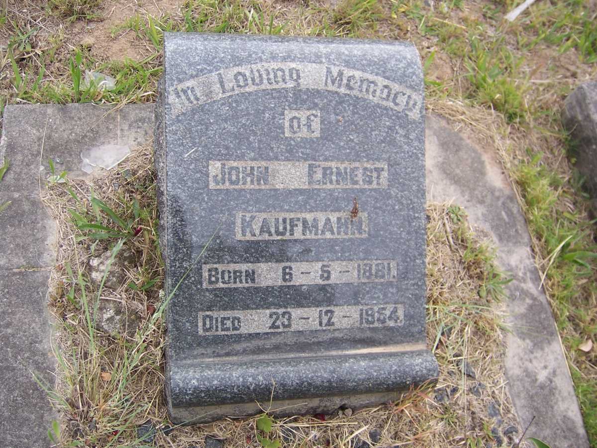 KAUFMANN John Ernest 1881-1954