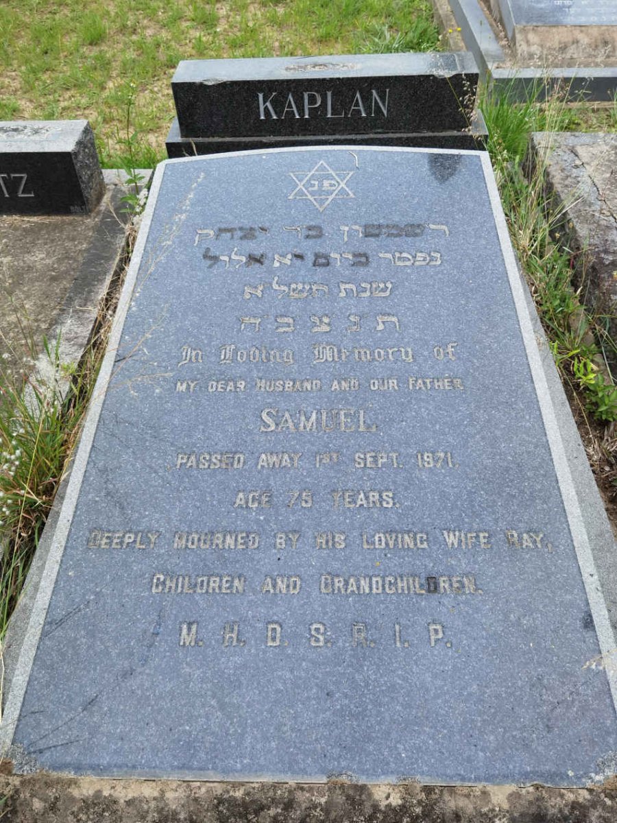KAPLAN Samuel -1971