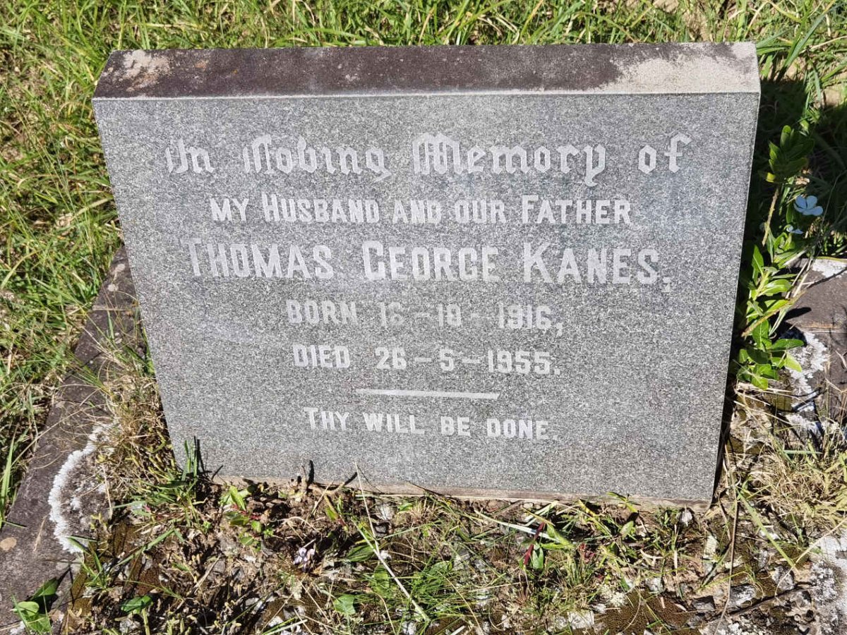 KANES Thomas George 1916-1955