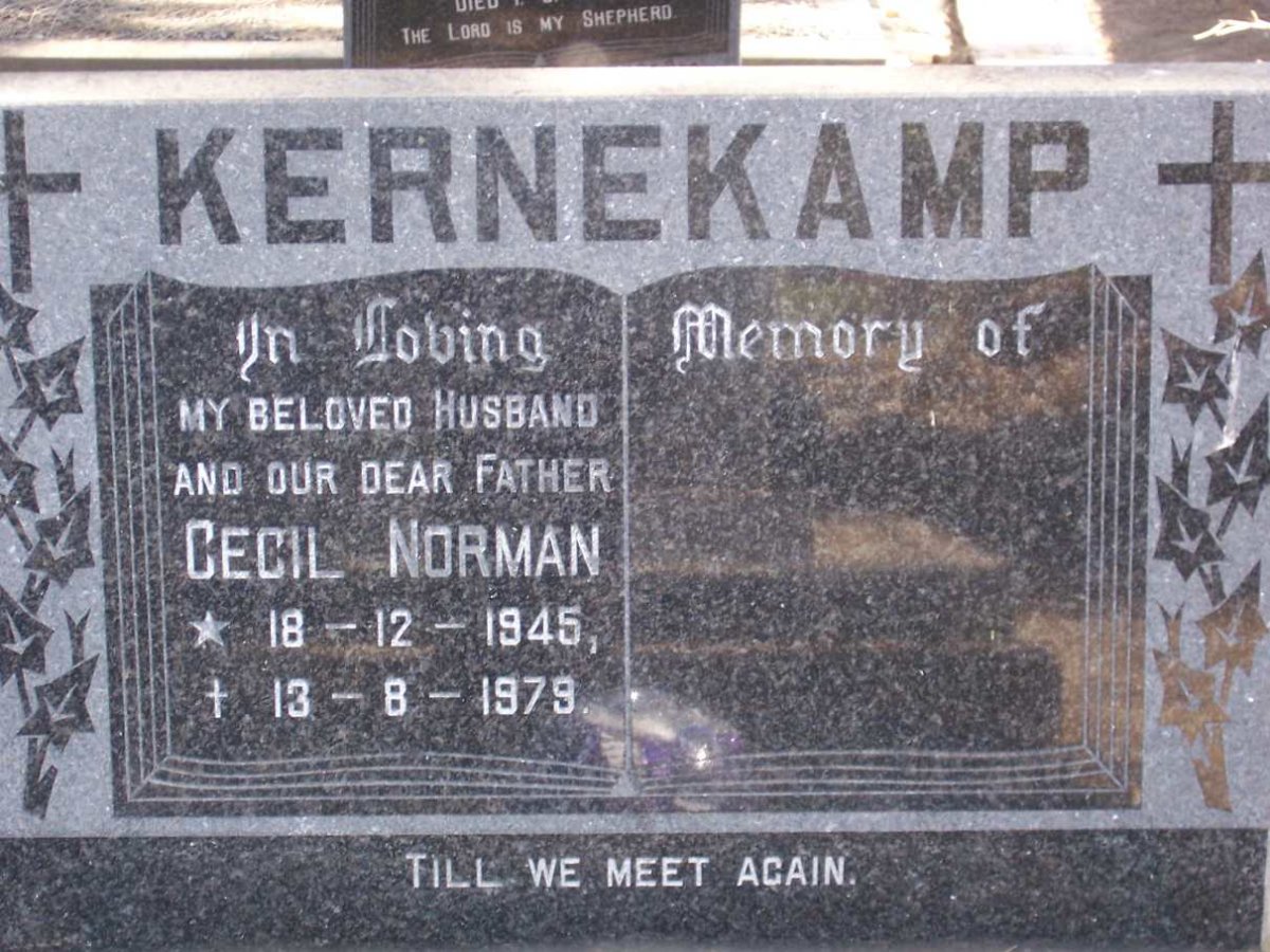KERNEKAMP Cecil Norman 1945-1979