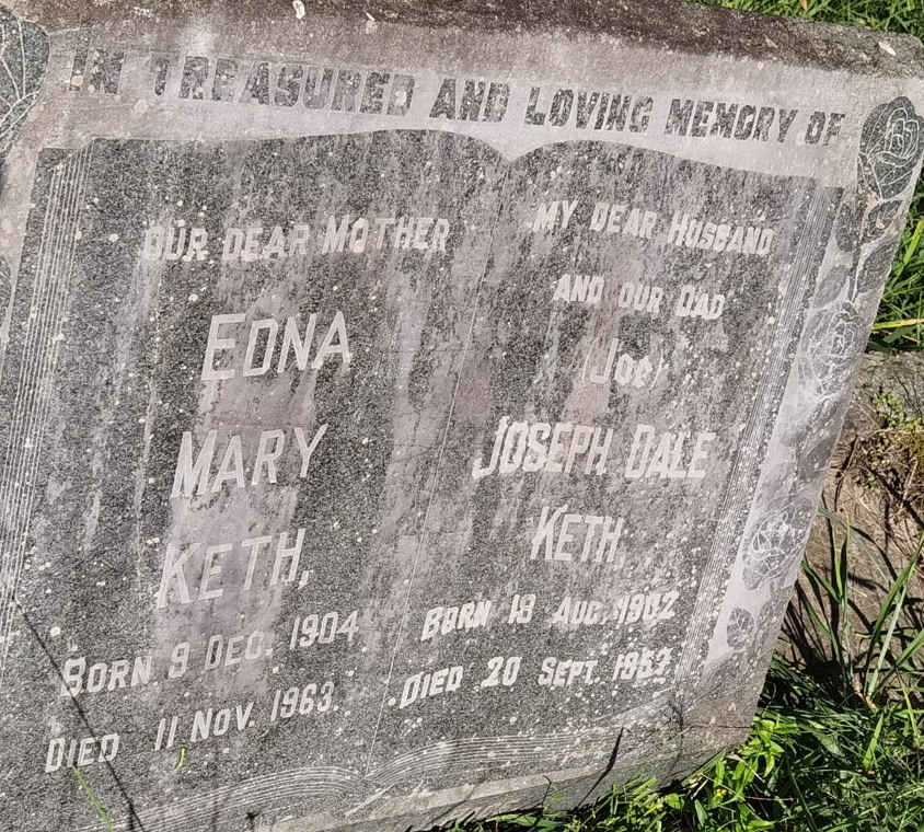 KETH Joseph Dale 1902-1957 & Edna Mary 1904-1963