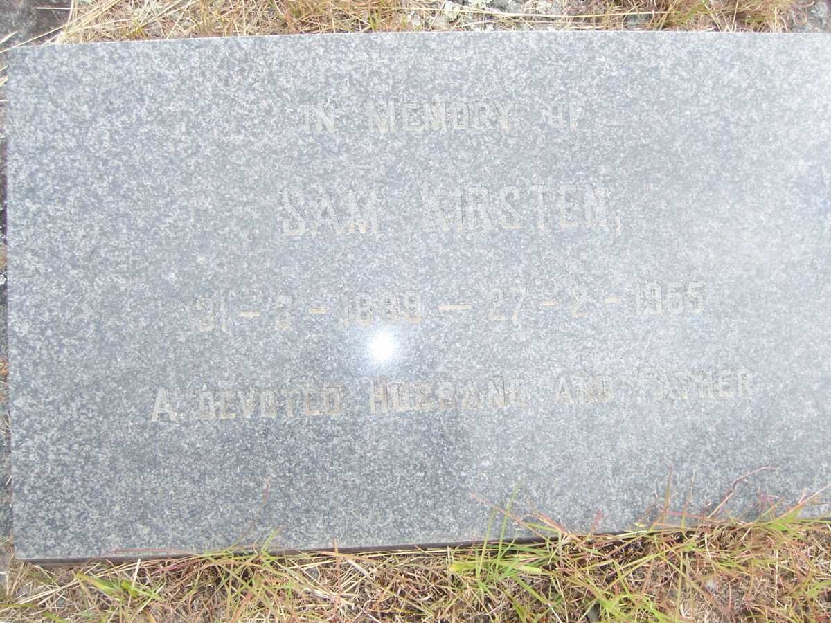 KIRSTEN Sam 1889-1955