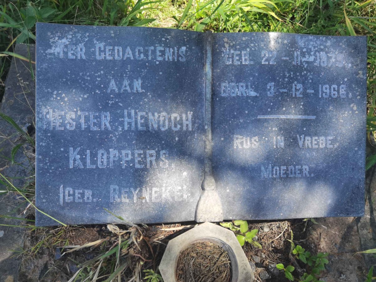 KLOPPERS Hester Henoch nee REYNEKE 1879-1966