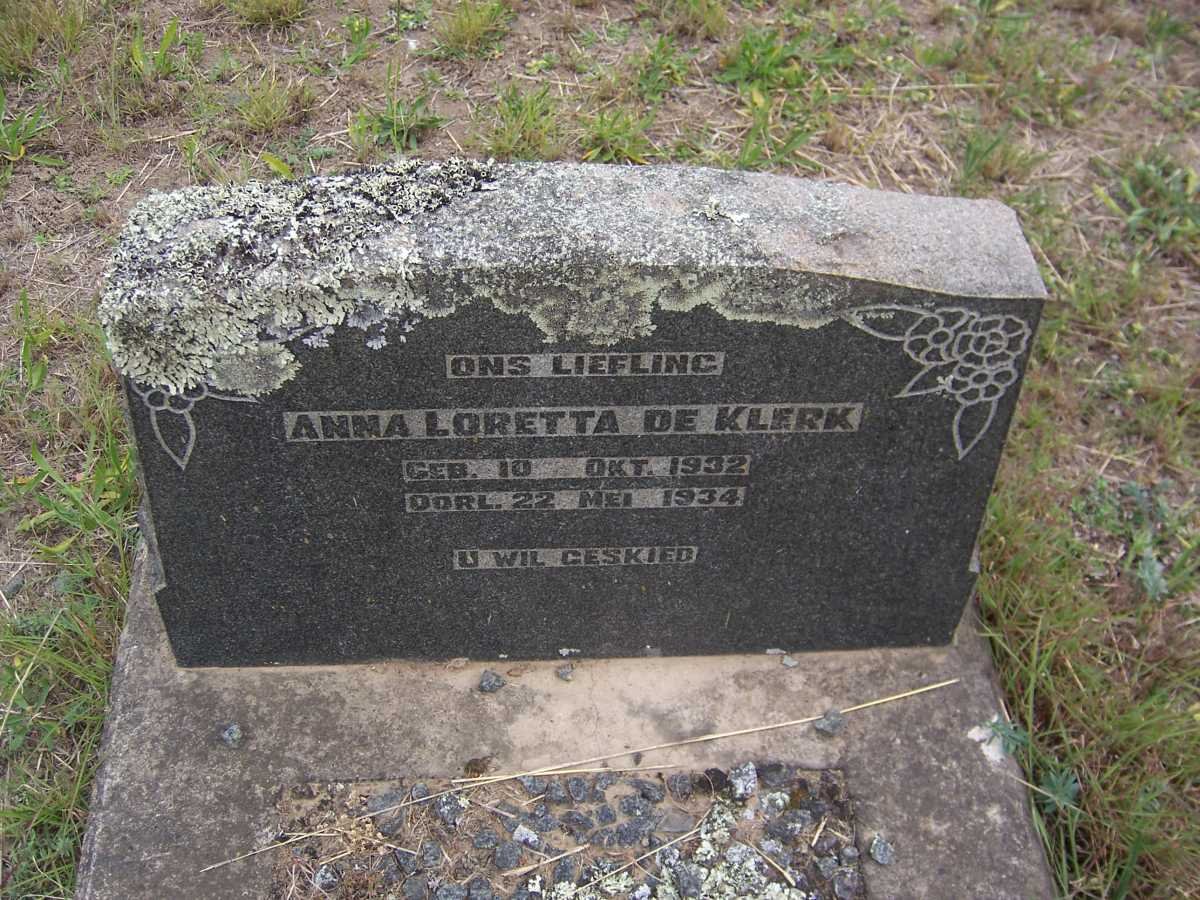 KLERK  Anna Loretta, de 1932-1934