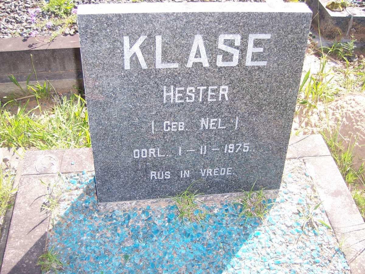 KLASE Hester nee NEL -1975