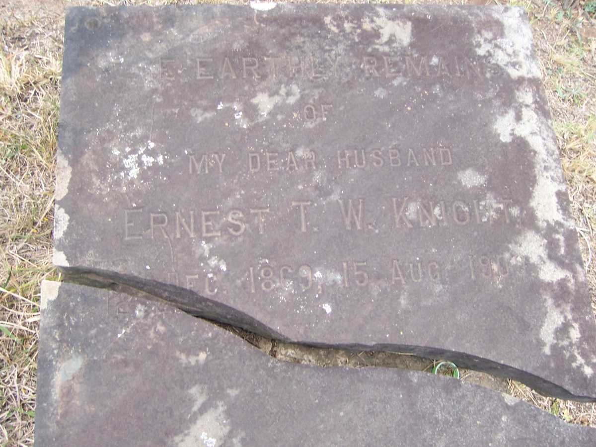 KNIGHT Ernest T.W. 1869-1909