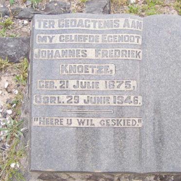 KNOETZE Johannes Fredriek 1875-1946