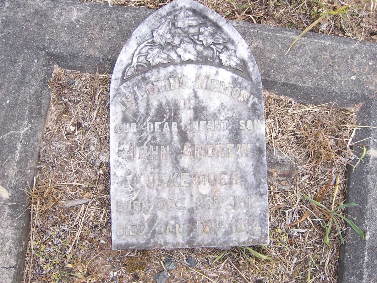 KOEKEMOER John Andrew 1912-1914