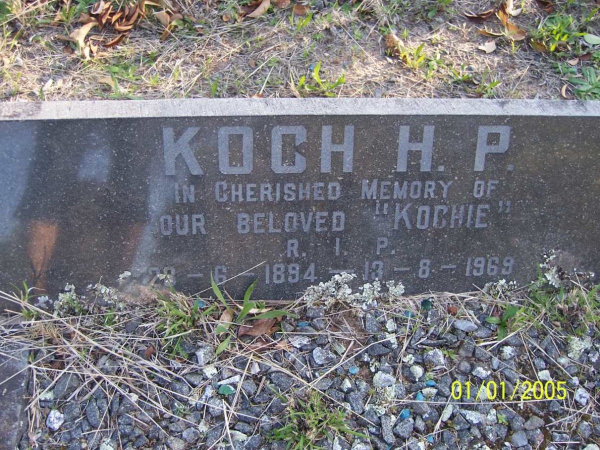 KOCH H.P. 1894-1969