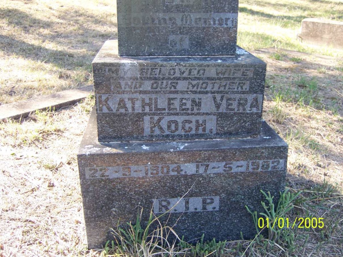 KOCH Kathleen Vera 1904-1982