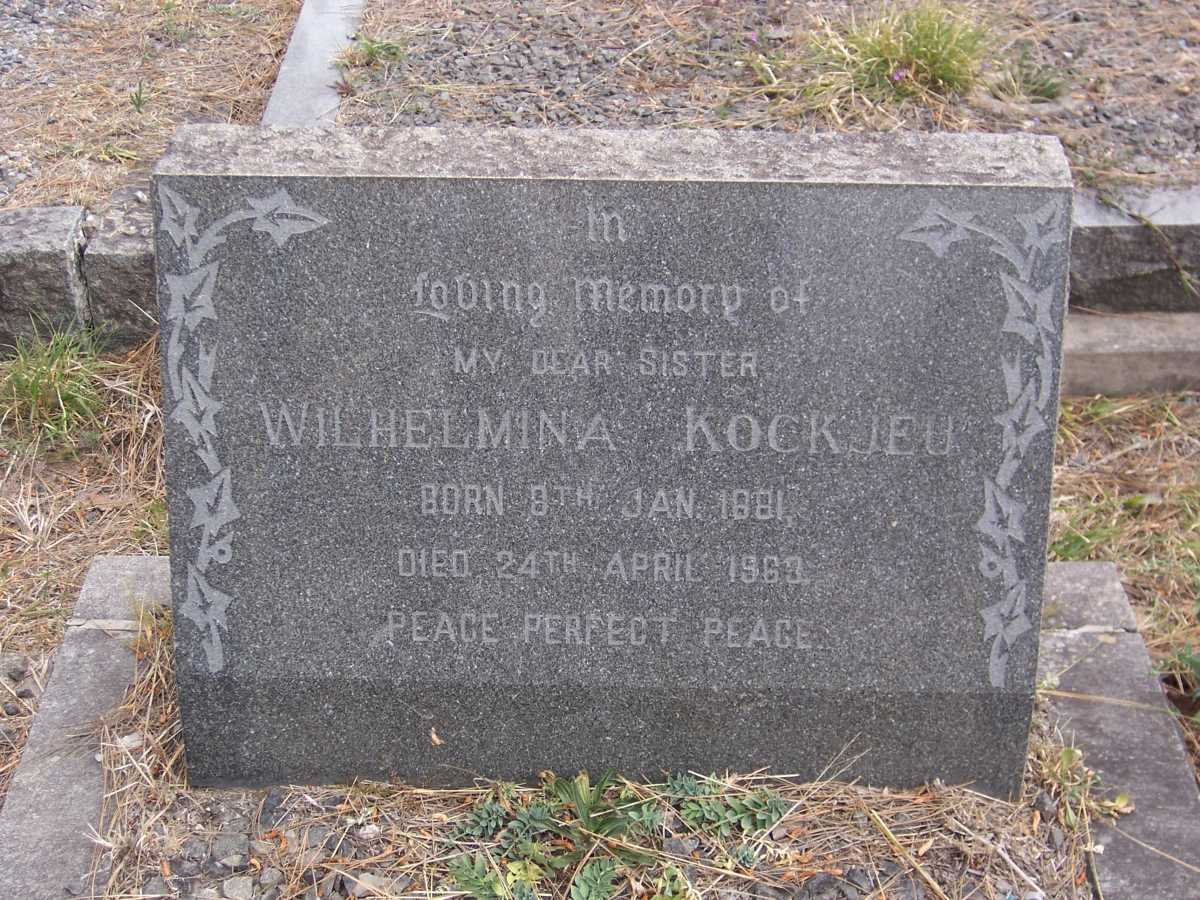 KOCKJEU Wilhelmina 1881-1963