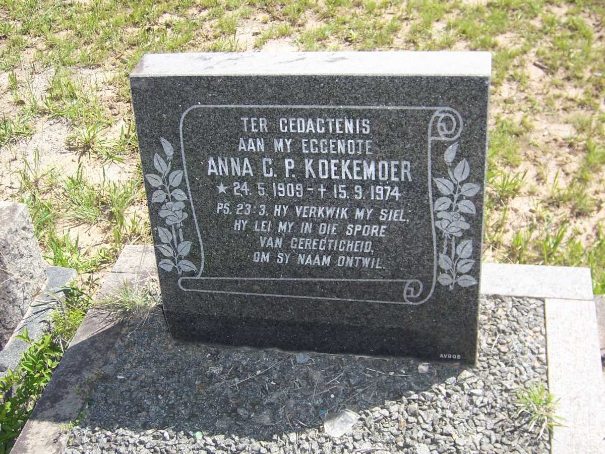 KOEKEMOER Anna C.P. 1909-1974