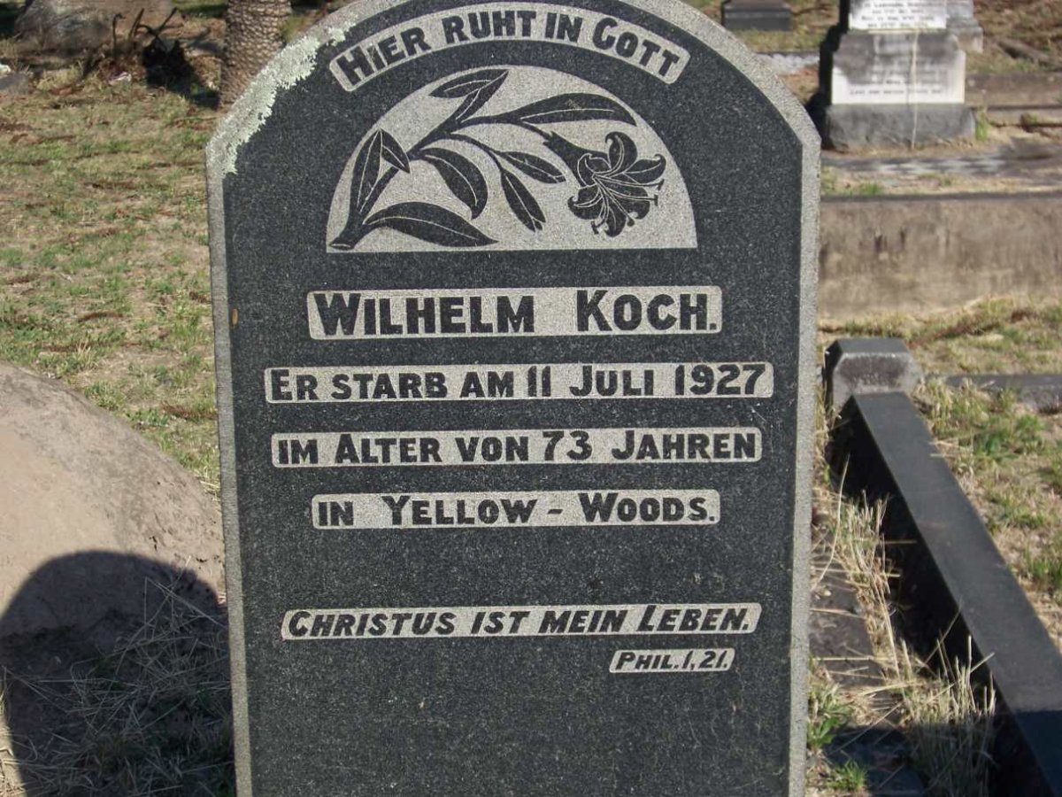 KOCH Wilhelm -1927