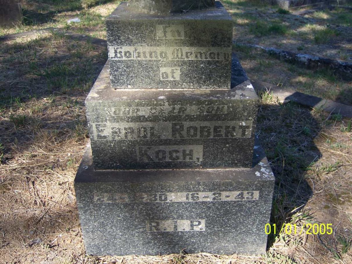 KOCH Errol Robert 1930-1943