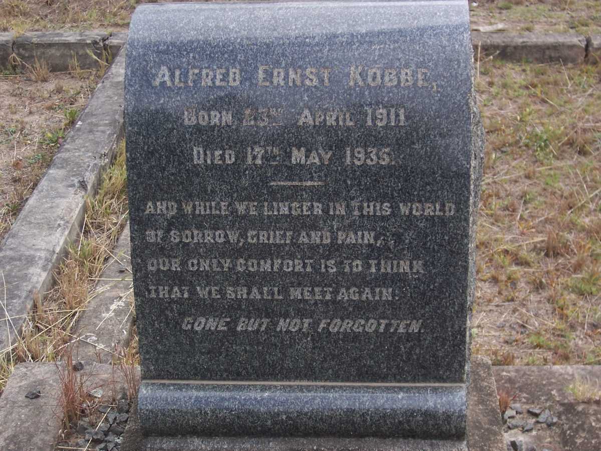 KOBBE Alfred Ernst 1911-1935