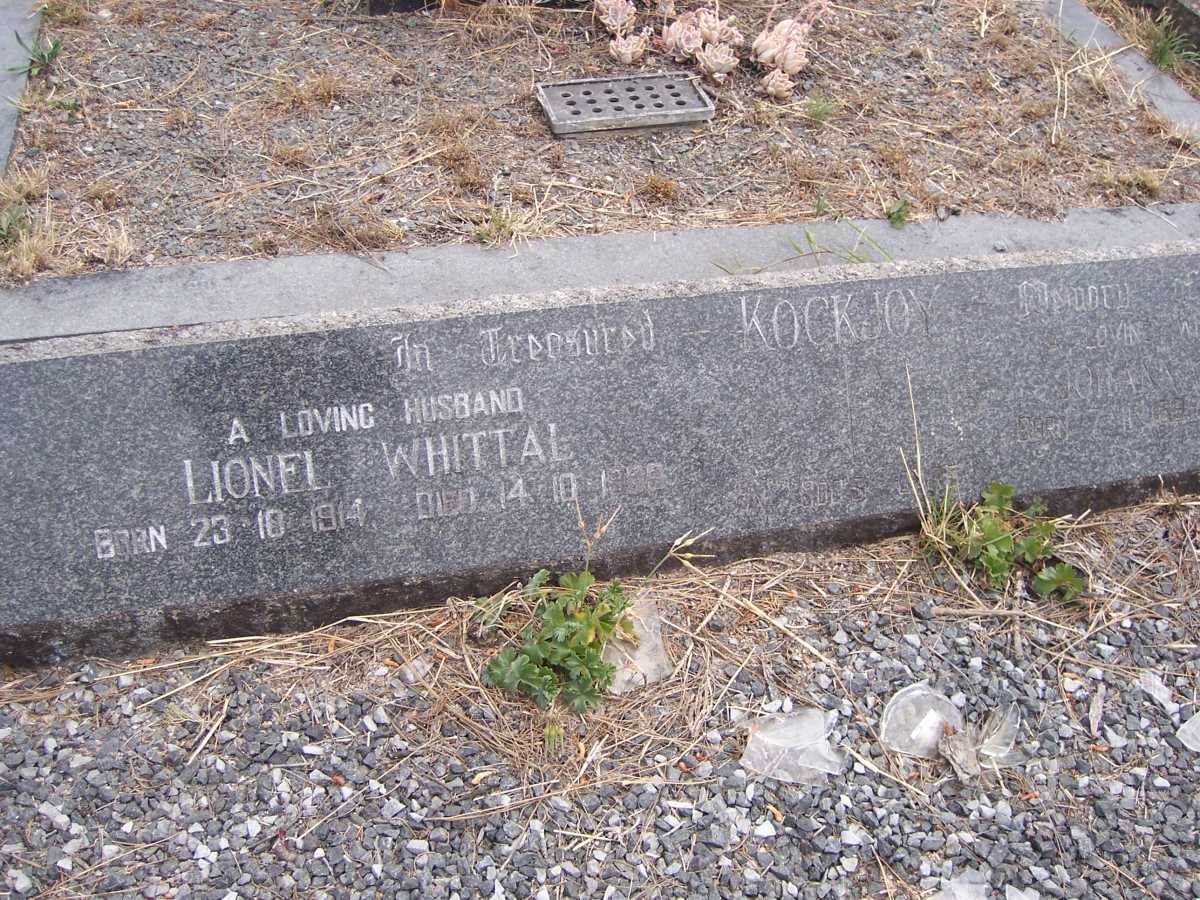 KOCKJOY Lionel Whittal 1914-1989 &amp; Johanna Susanna 1895-1964
